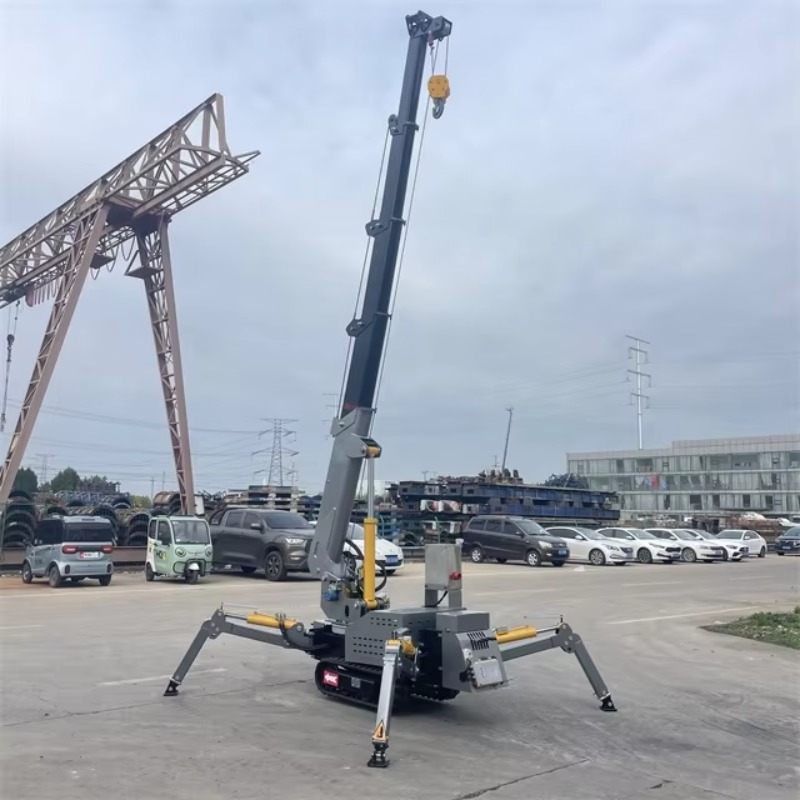 Heavy Equipment Lift - Kompakter Mini-Spinnenkran mit Hydraulischer Elektrischer Fernbedienung,