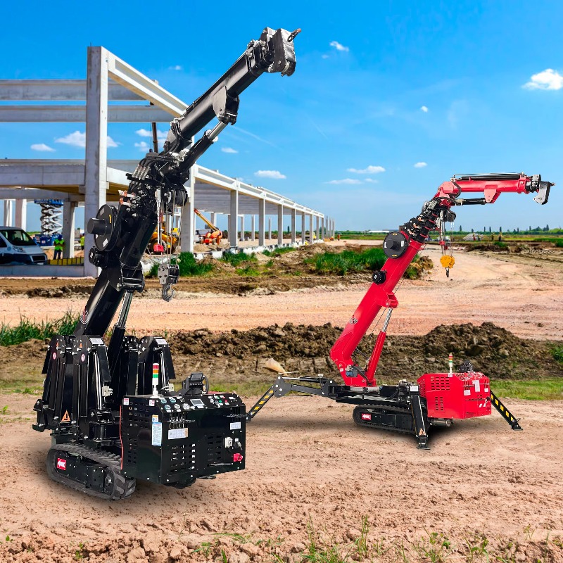 Heavy Equipment Lift - Kompakter Mini-Spinnenkran mit Hydraulischer Elektrischer Fernbedienung,