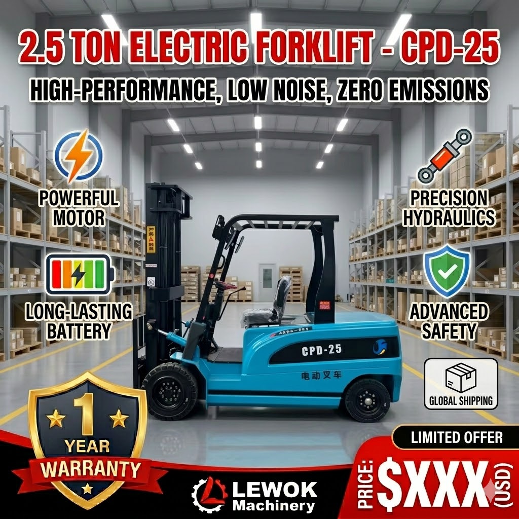 Elektrischer Gabelstapler 2,5  – Heavy Equipment Battery Bewertung und Preis