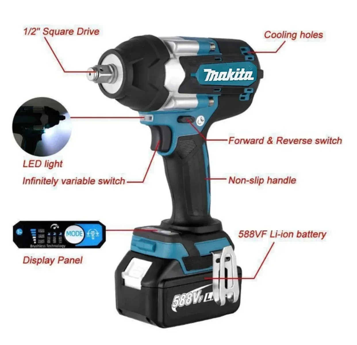 Makita DTW700 18V LXT Bürstenl – Heavy Equipment Battery Bewertung und Preis