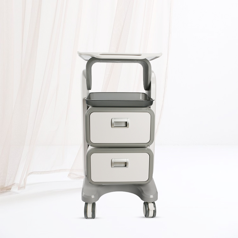 Großer weißer Salon-Trolley oh – Heavy Equipment Logo Bewertung und Preis