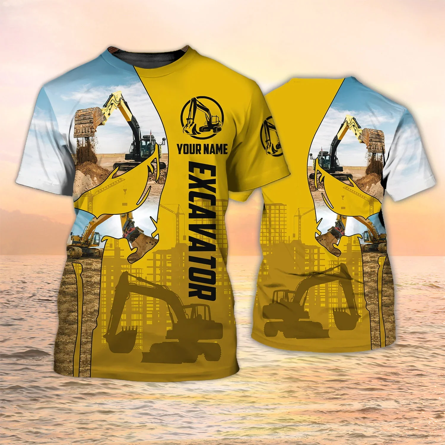 Neueste Sommer Mode männer T-s – Heavy Equipment Names Bewertung und Preis